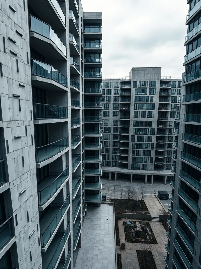 A high-angle architectural photograph of a modern residentia